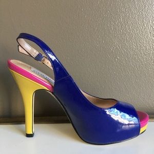 NWOT Steve Madden Colorblock Heels - Size 6